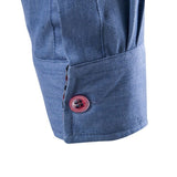 Herren Stilvolles Jeanshemd mit Knöpfen | Langarm