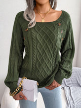 Selma - Lässiger Pullover mit Knöpfen