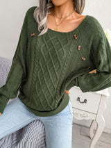Selma - Lässiger Pullover mit Knöpfen