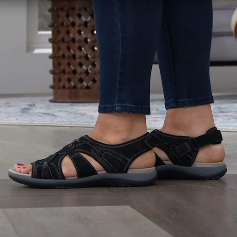 Sandalen Damen Orthopädische | Strukturierter Komfort Aufbau