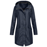Stylische Regenjacke Für Frauen | Reißverschluss