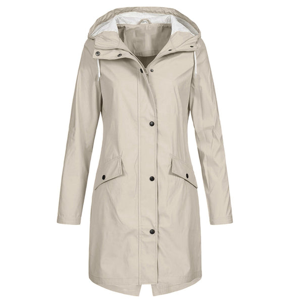 Stylische Regenjacke Für Frauen | Reißverschluss