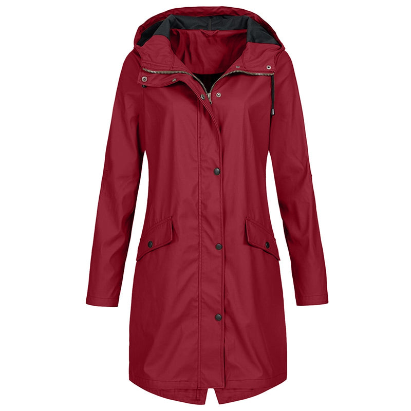 Stylische Regenjacke Für Frauen | Reißverschluss