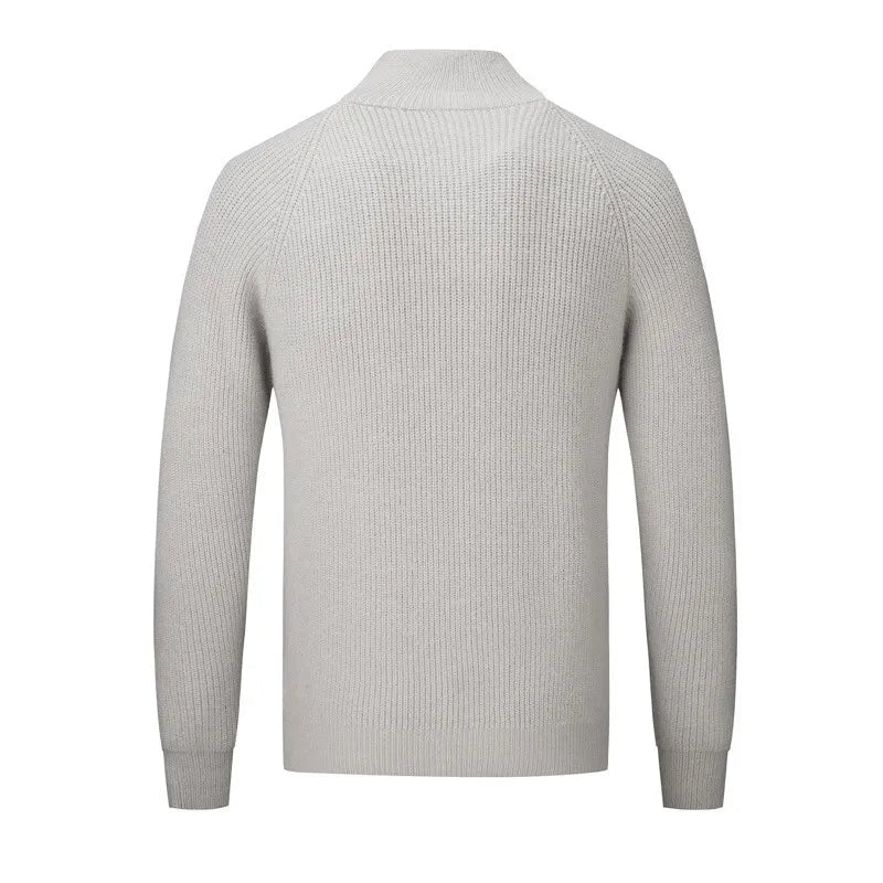Strickpullover Mit Langen Ärmeln Für Herren | Stehkragen