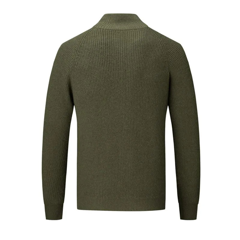 Strickpullover Mit Langen Ärmeln Für Herren | Stehkragen