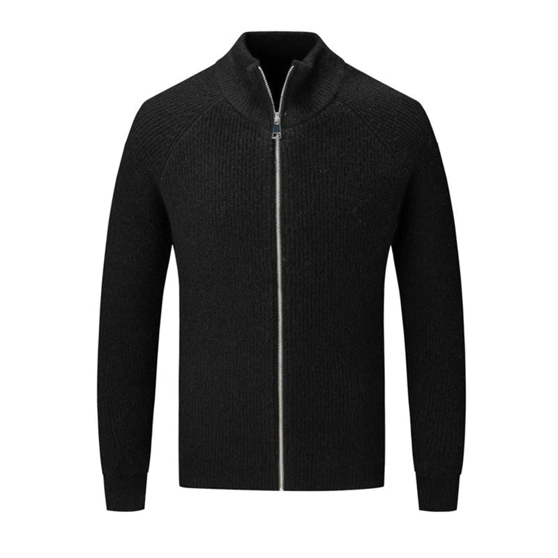 Strickpullover Mit Langen Ärmeln Für Herren | Stehkragen
