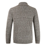 Lässiger Herren-Wintercardigan Mit Zweireihiger Knopfleiste | Lange Ärmel