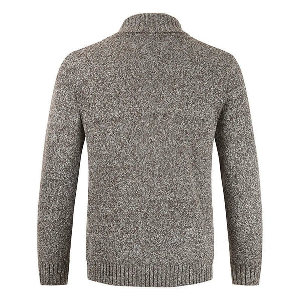 Lässiger Herren-Wintercardigan Mit Zweireihiger Knopfleiste | Lange Ärmel