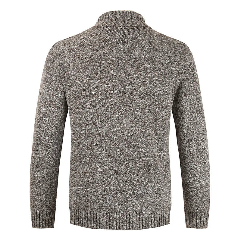 Lässiger Herren-Wintercardigan Mit Zweireihiger Knopfleiste | Lange Ärmel