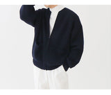 Strickjacke Mit Reißverschluss Für Herren | Lange Ärmel