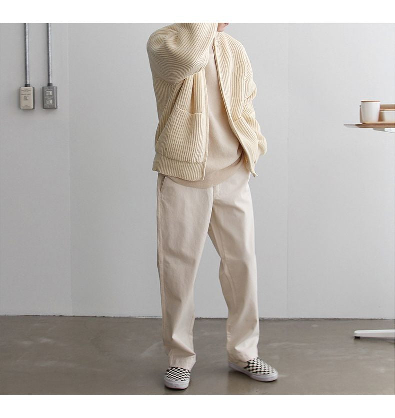 Strickjacke Mit Reißverschluss Für Herren | Lange Ärmel