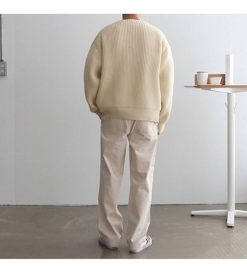 Strickjacke Mit Reißverschluss Für Herren | Lange Ärmel