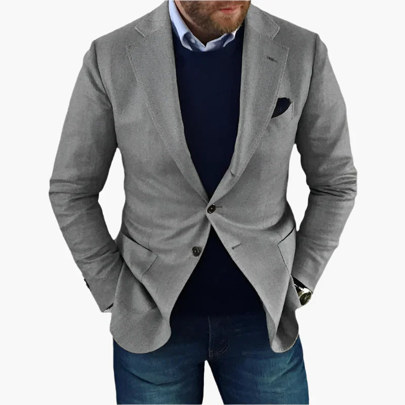 Herrenblazer Mit Knöpfen Und Langen Ärmeln | Tasche