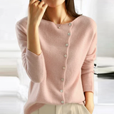 Strickjacke Mit Knopfleiste Für Frauen | Warm