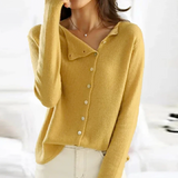 Strickjacke Mit Knopfleiste Für Frauen | Warm