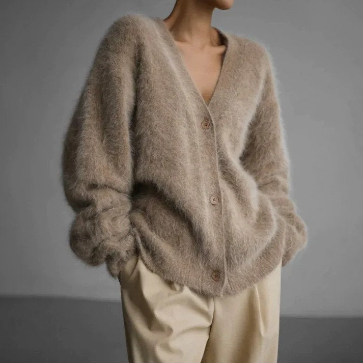 Strickjacke Mit Knopfverschluss Für Damen | Langarm