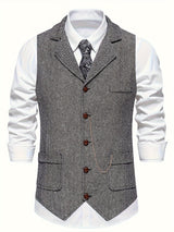 Herren Weste mit Tasche | Slim Fit