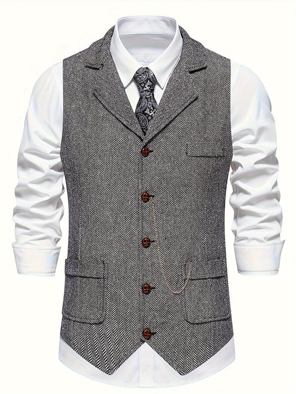 Herren Weste mit Tasche | Slim Fit