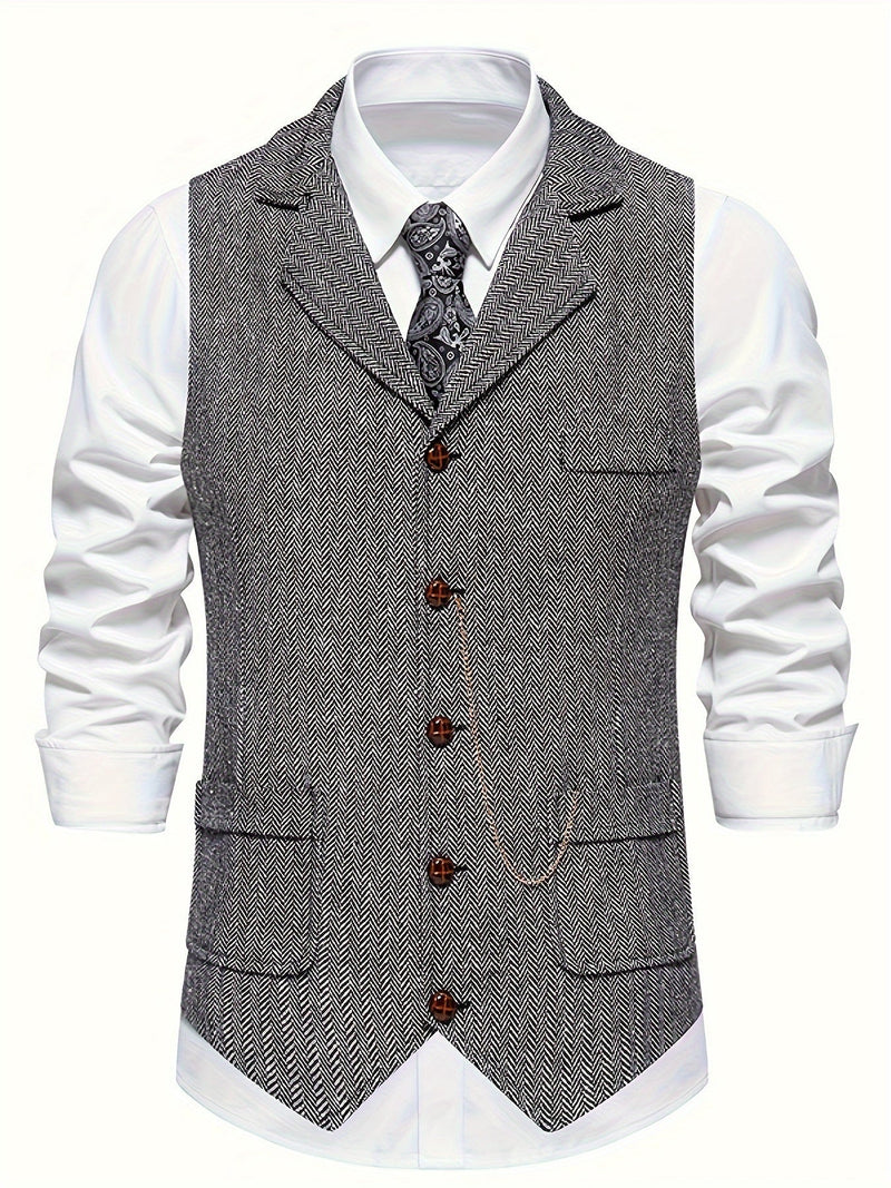Herren Weste mit Tasche | Slim Fit