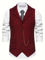 Herren Weste mit Tasche | Slim Fit