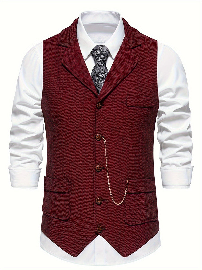 Herren Weste mit Tasche | Slim Fit