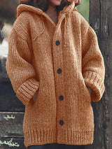 Übergroßer Cardigan Mit Kapuze Für Damen | Lang