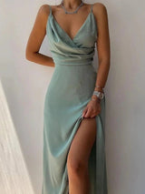 Wickelkleid Mit Spaghettiträgern Für Frauen | Maxi