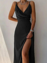 Wickelkleid Mit Spaghettiträgern Für Frauen | Maxi