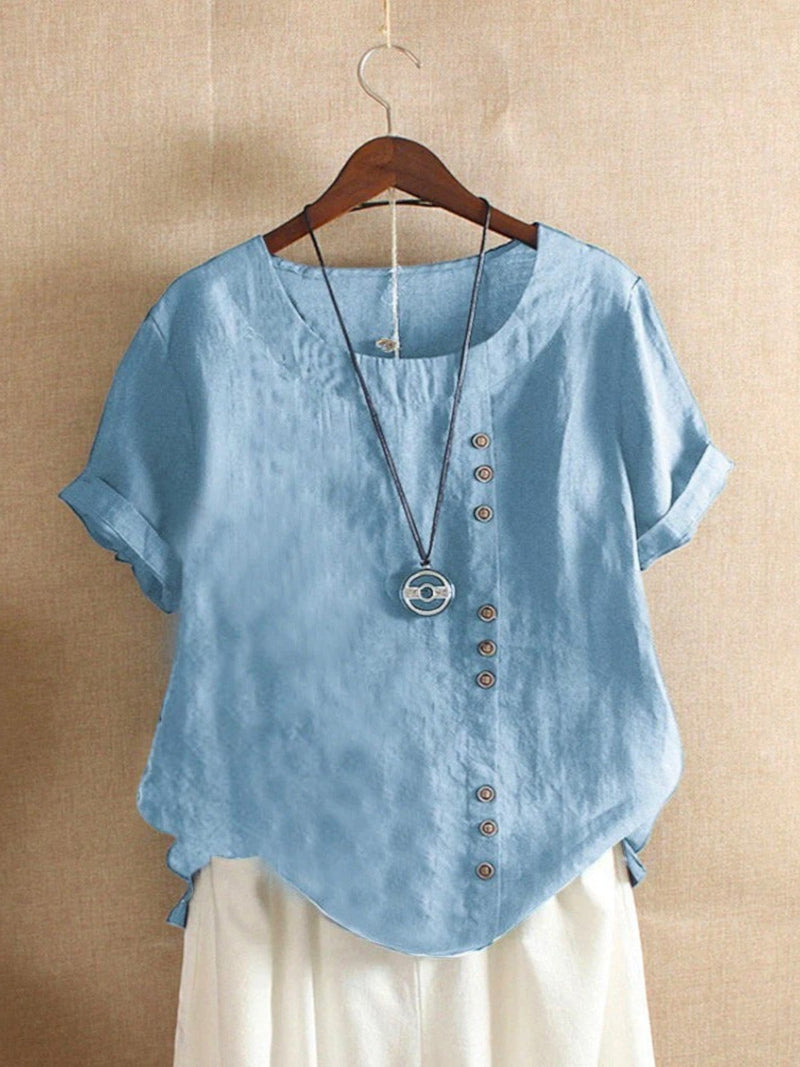 Leichte Sommerbluse Für Damen | Kurzarm