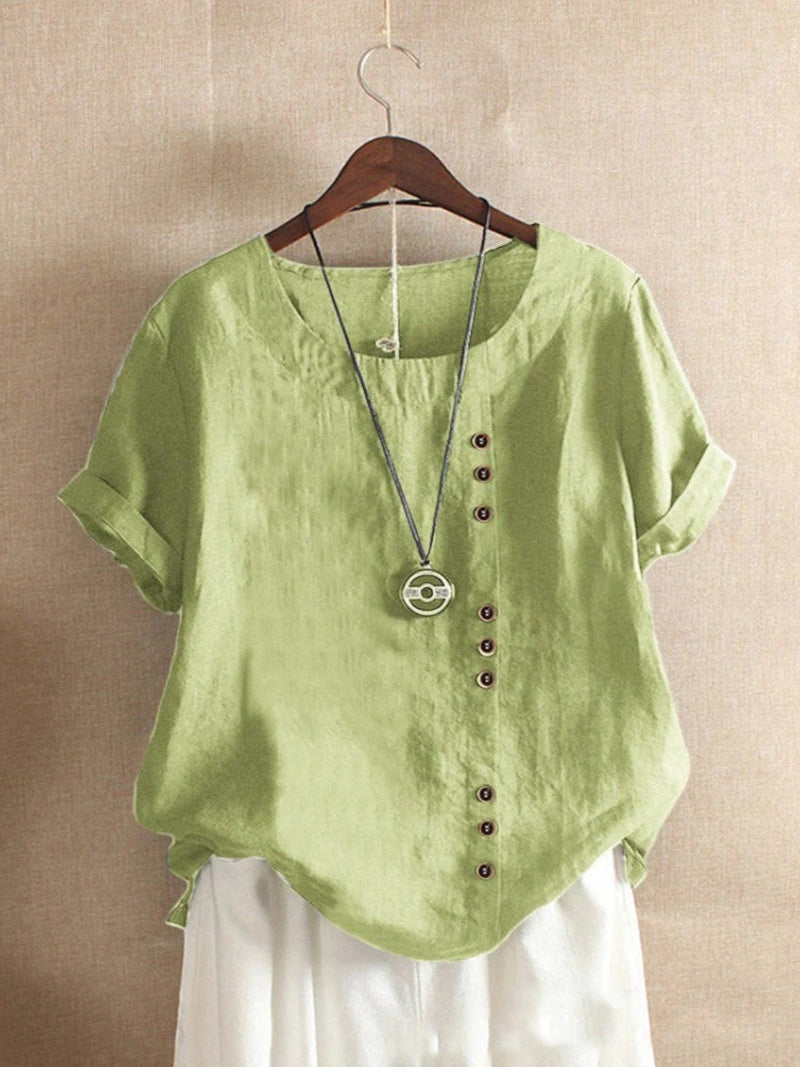 Leichte Sommerbluse Für Damen | Kurzarm