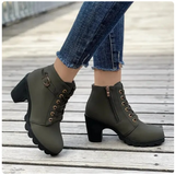 Trendige Damen Stiefeletten | Reißverschluss