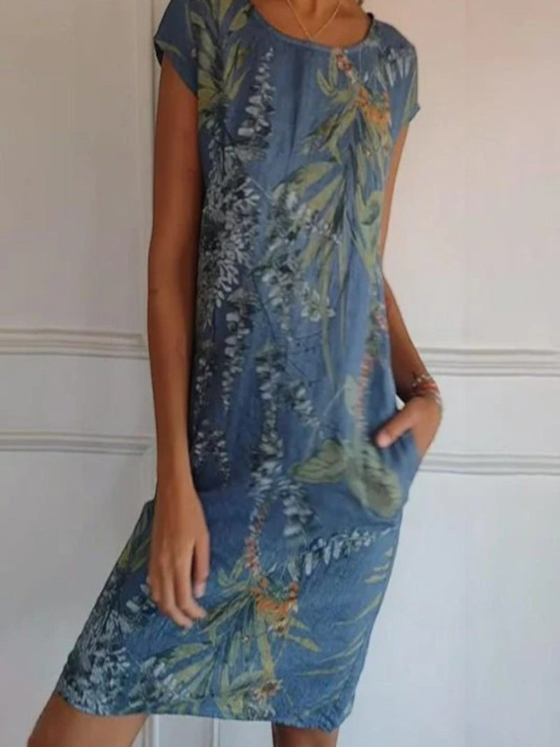 Übergroßes Bedrucktes Sommerkleid Für Frauen | Mini