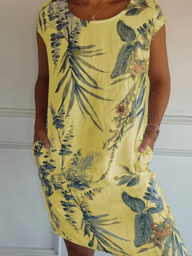 Übergroßes Bedrucktes Sommerkleid Für Frauen | Mini