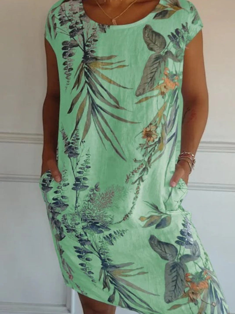 Übergroßes Bedrucktes Sommerkleid Für Frauen | Mini