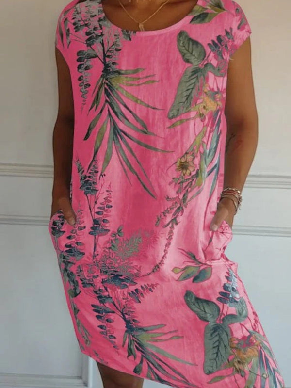 Übergroßes Bedrucktes Sommerkleid Für Frauen | Mini