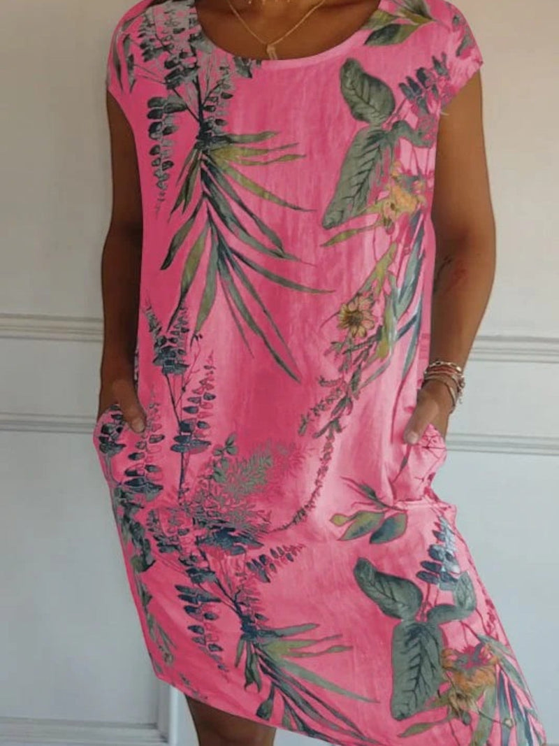 Übergroßes Bedrucktes Sommerkleid Für Frauen | Mini