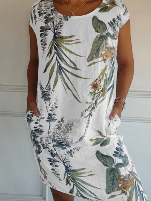 Übergroßes Bedrucktes Sommerkleid Für Frauen | Mini