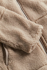 Stehkragen Teddymantel Für Frauen | Winter