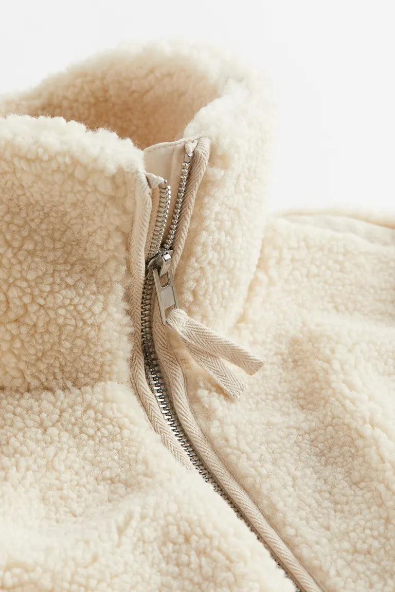 Stehkragen Teddymantel Für Frauen | Winter