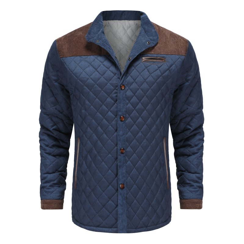 Lässige Steppjacke Mit Stehkragen Für Herren | Winter