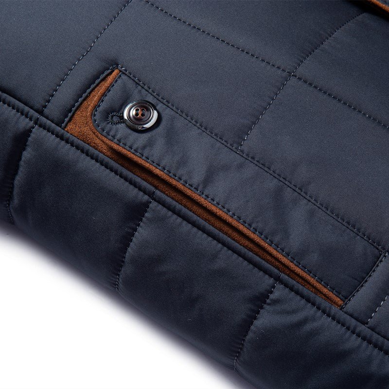 Steppjacke Mit Fellkragen Für Herren | Herbst