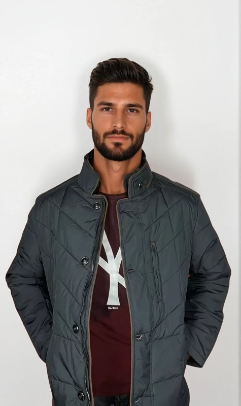 Steppjacke Mit Fellkragen Für Herren | Herbst