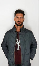 Steppjacke Mit Fellkragen Für Herren | Herbst