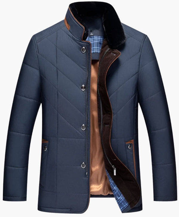 Steppjacke Mit Fellkragen Für Herren | Herbst