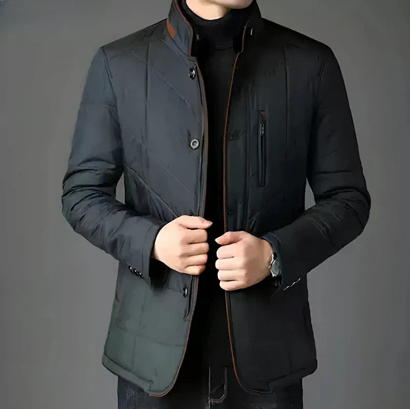 Steppjacke Mit Fellkragen Für Herren | Herbst