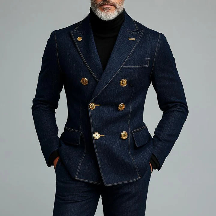Leander - Eleganter Herren Denim Blazer