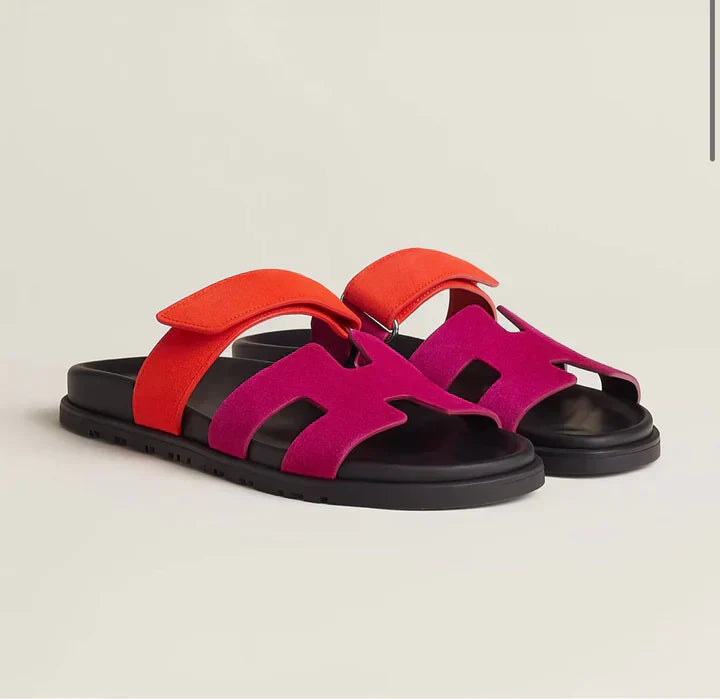 Sandalen Damen | Flacher Riemen Aufbau