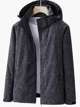 Stylische Kapuzenjacke Mit Blättermuster Für Damen | Herbst