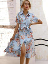 Calista | Schickes V-ausschnitt Sommerkleid Für Frauen | Midi