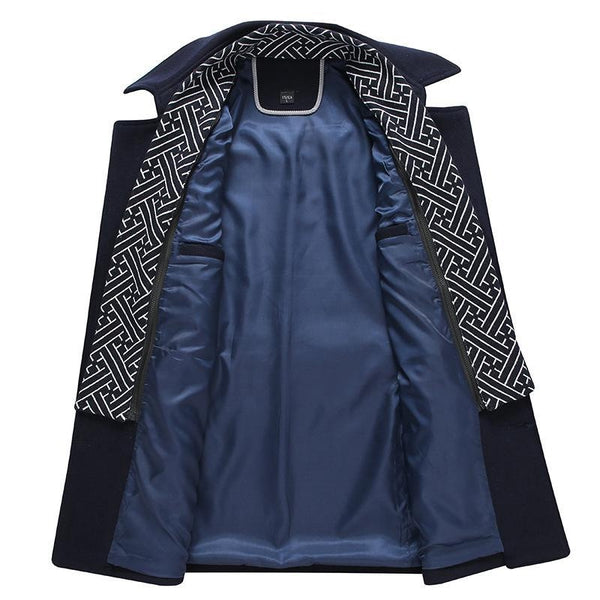 Herren Übergangsjacke | Langer Schnitt Mit Reverskragen